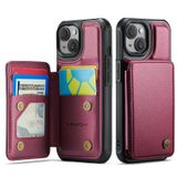 Capa Tipo Carteira Vinich Para Iphone 14 Com Porta-cartões Vermelha