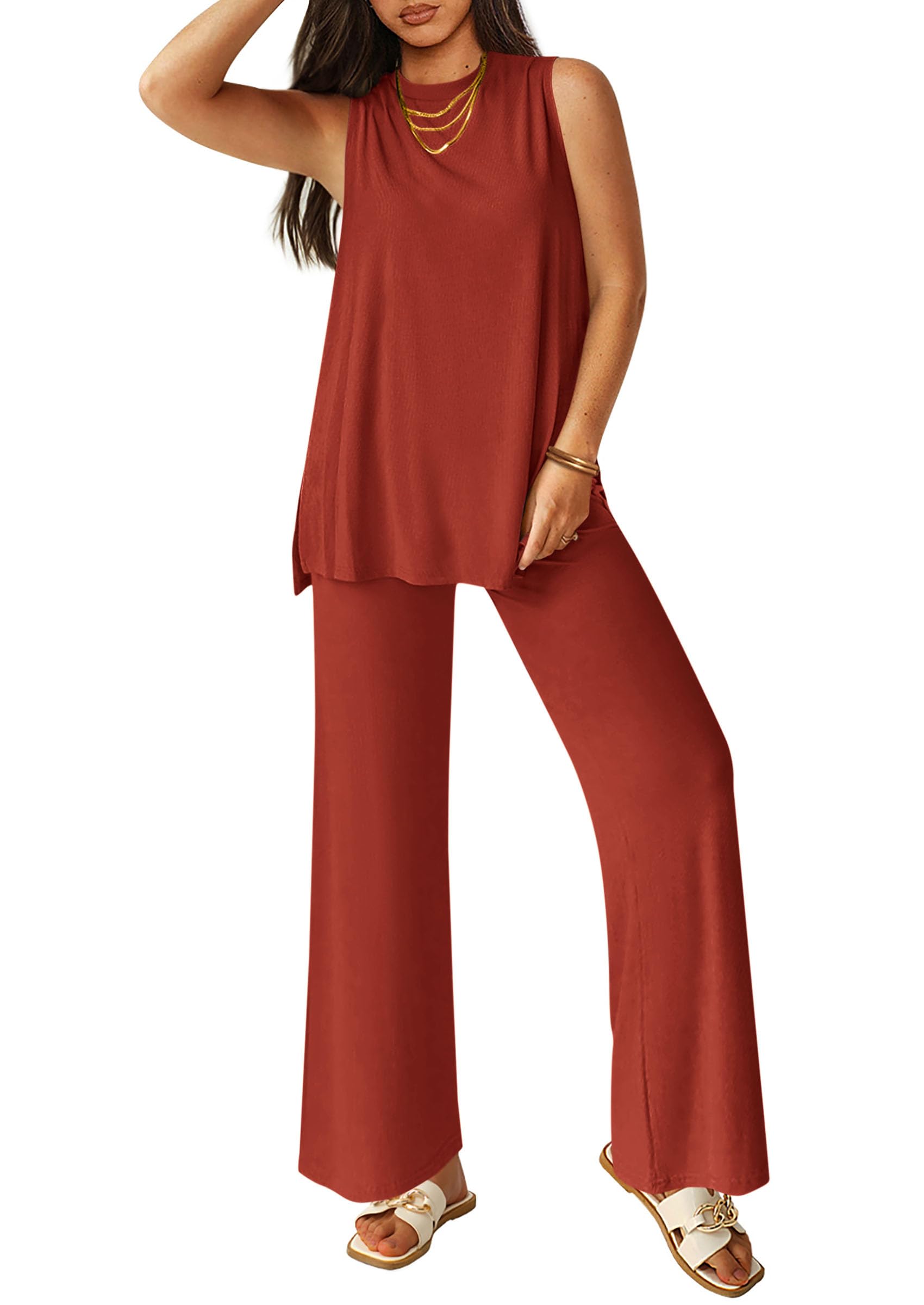 Conjunto De Lounge Prettygarden, Camiseta Regata Feminina De Verão De 2025