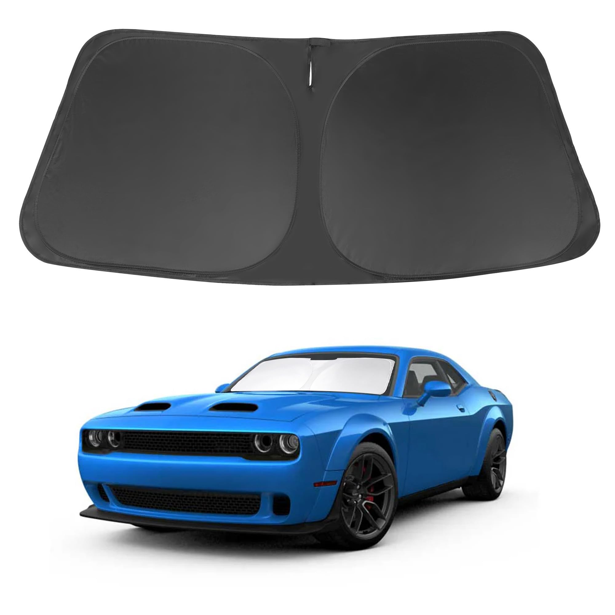 Pára-brisa Sun Shade Lhflive Compatível Com Dodge Challenger 2015-2023