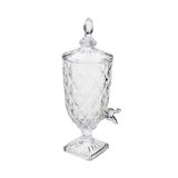 Suqueira Cristal 3 Litros Dispenser De Vidro Bebidas Grande