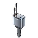 [carregador De Carro] Carregador De Carro Retrátil Superone 4 Em 1 69w