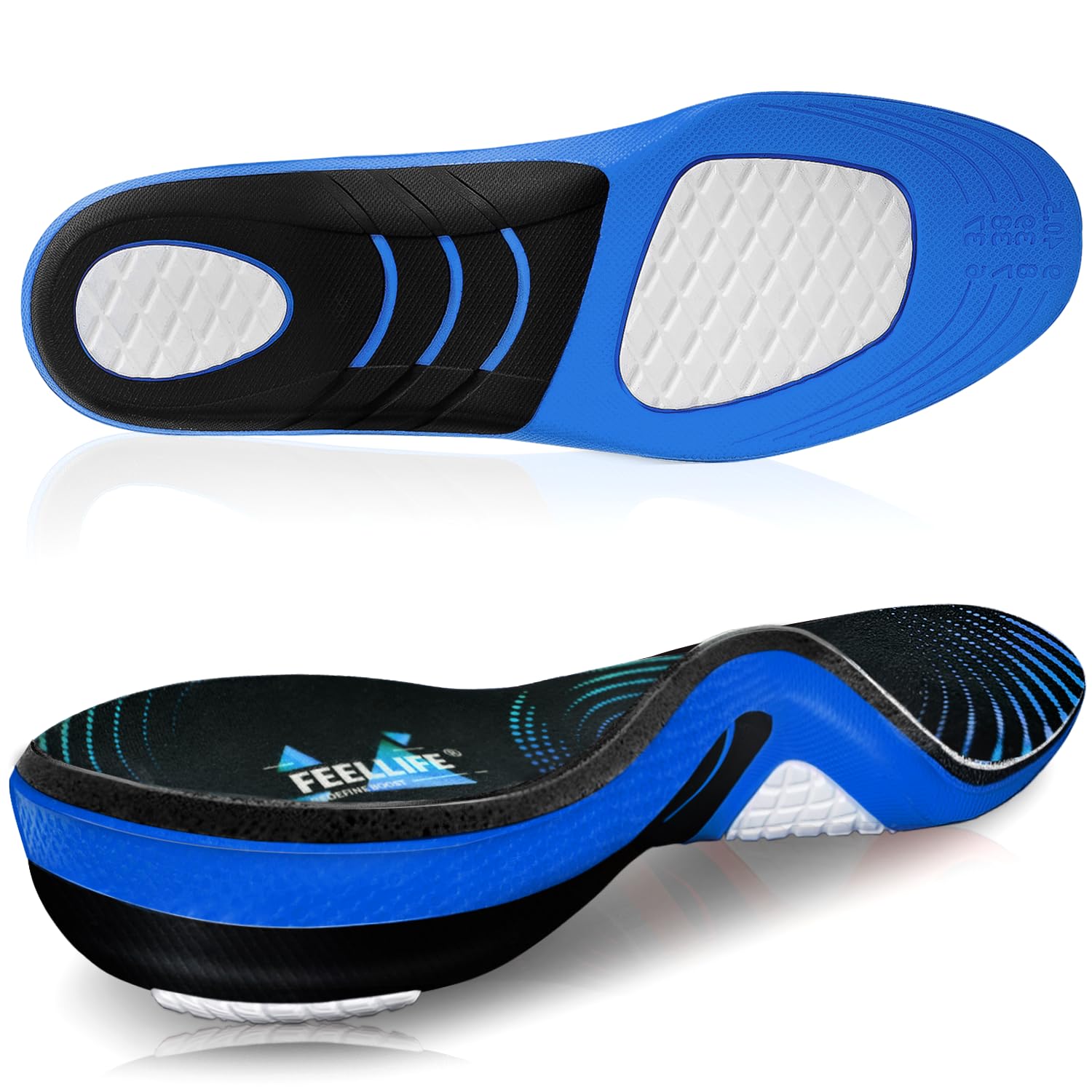 Palmilhas Para Sapatos Feellife Plantar Fasciitis Relief Arch Support