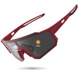 Óculos De Sol Esportivos Storycoast Polarized Uv400 Red Frame