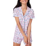 Conjunto De Pijamas Zelbuck, Shorts Femininos Modernos De Macaco De 2 Peças