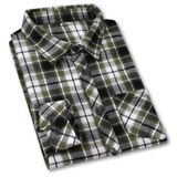 Camisa Masculina Casual Cromoncent De Flanela Xadrez De Manga Comprida