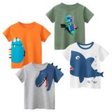 Camiseta Masculina Tabnix Totoro De Manga Curta 100% Algodão De 2 A 7 Anos