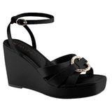 Sandalia Via Uno Plataforma Ref 608043ssavv Preto 037