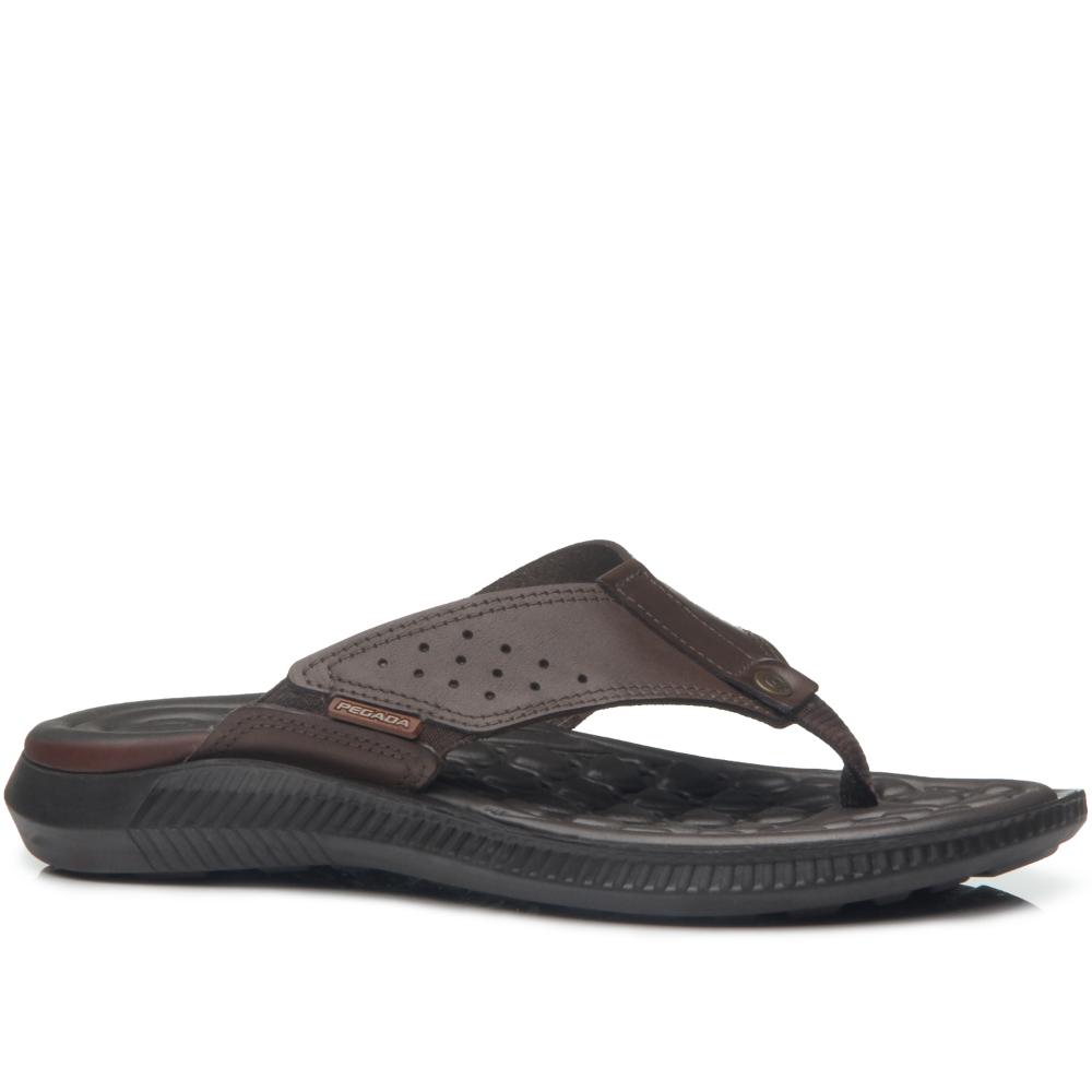 Chinelo Pegada Ref 133151-02 Marrom 041