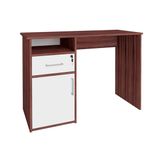 Escrivaninha com 1 gaveta e 1 porta hall - Artany - Ipe / Branco