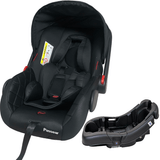 Cadeirinha Para Carro Com Base Passear Baby Aconchego Preto