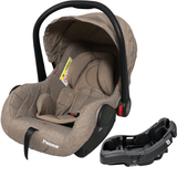 Cadeirinha Para Carro Com Base Passear Baby Aconchego Caqui
