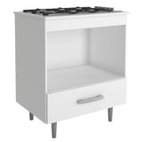 Balcão Para Cooktop 4 Bocas Alecrim Branco Poliman