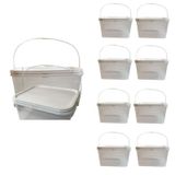 Balde Para Frango Assado 2.4 Litros Com Tampa-kit 8 Pçs