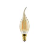 Lâmpada Led Âmbar Filamento Chama Longa 2,5w 2000k E14/e27 Bico Torto G-light
