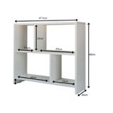 Rack Nicho Aparador Sala Quarto Escritório Mdf Natural [f031]