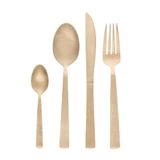 Faqueiro 16 Peças De Aço Inox Santorini Champanhe Lyor