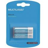Pilhas Recarregáveis Aa Multilaser 2500mah Com 2 Unidades