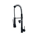 Torneira Para Cozinha Gourmet Com Monocomando E Misturador Preto Fosco 50cm