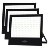 Kit 3 Refletor Blumenau De Led Slim 200w 6500k Preto Bivolt