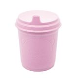 Copo Infantil Antivazamento Com Tampa E Bico Urso Rosa 450ml Lyor