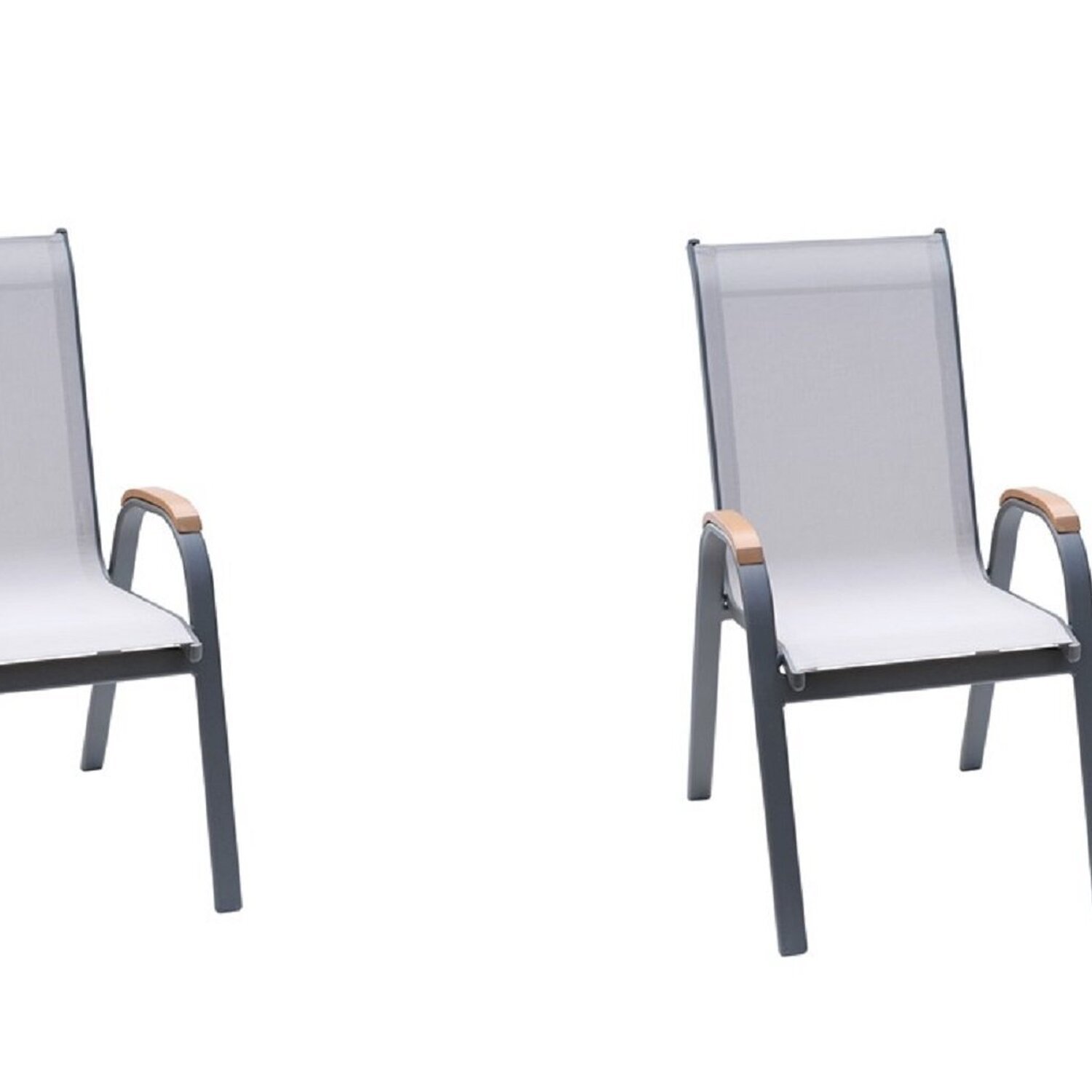 Conjunto 2 Cadeiras Alumínio Maresias Amêndoa/bege