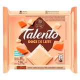 Chocolate Garoto Talento Branco Doce De Leite 85g - Embalagem Com 12 Unidades