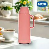 Garrafa Térmica 1 Litro Rolha Mor Rosa - Chá Café Leite Agua Suco - Garrafa Termica 24 Horas Quente - Panami