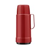 Garrafa Térmica 1 Litro Rolha Vermelha Invicta - Chá Café Leite Agua Suco - Garrafa Termica Rolha - Panami