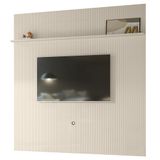 Painel Para Tv 75 Polegadas 238cm André Z10 Off White - Mpozenato