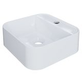Cuba Pia Para Banheiro Quadrada 32cm Ágata C08 Branco - Mpozenato