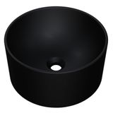 Cuba Pia Para Banheiro Redonda 26cm Celine C08 Preto - Mpozenato