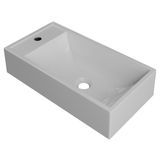 Cuba Pia De Apoio Para Banheiro Retangular 54cm Alva C08 Branco - Mpozenato