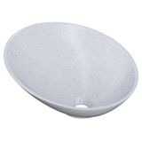 Cuba Pia Para Banheiro Meia Lua 39cm Thaís C08 Branco Granit - Mpozenato