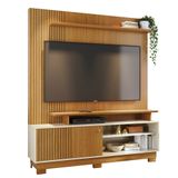 Estante Painel Para Tv 75 Pol 160cm Anny Z10 Off/cinamomo - Mpozenato