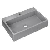 Cuba Pia De Apoio Para Banheiro Retangular 55cm Ivy C08 Cinza - Mpozenato