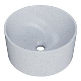 Cuba Pia Para Banheiro Redonda 26cm Celine C08 Branco Granit - Mpozenato