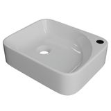 Cuba Pia Para Banheiro Retangular 36cm Jasmin C08 Branco - Mpozenato