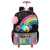 Mochila Clio Escolar Cor Preto Design Nuvem 13l