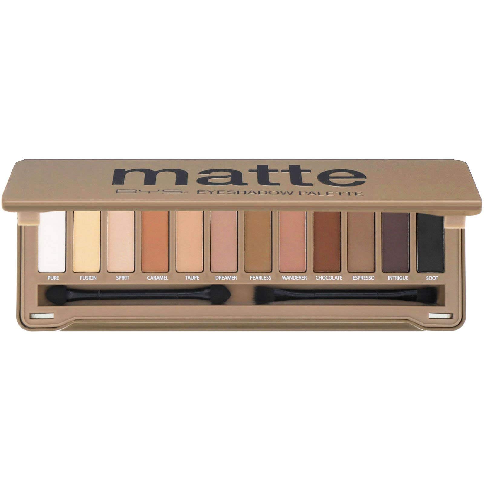 Paleta De Sombras Bys 12 Shade Matte Com Espelho E Aplicador