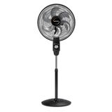 Ventilador De Coluna Mallory Éolo 6 Pás 126w Preto Com Grafite