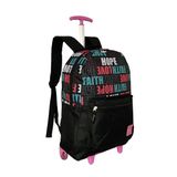 Mochila Feminina Love Escolar Rodinha Juvenil Reforçada