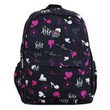 Mochila Escolar Svg Preta Estampa Meninas