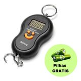 Balança Digital De Bolso 10g Até 50kg De Gancho, Mala
