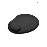 Mouse Pad Gel Letron Home Office Preto Emborrachado 26x22 Cm Ergonomico