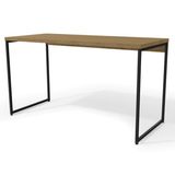 Mesa Escrivaninha Escritorio 136 Cm Li003 Freijo Preto Fosco Kpb