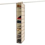 Estante Sapateira Vertical 10 Divisorias Organizador Cabideiro Armario Prateleiras Closet