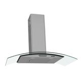 Coifa De Parede Vidro Curvo Duto Slim 90cm Inox Fogatti 220v