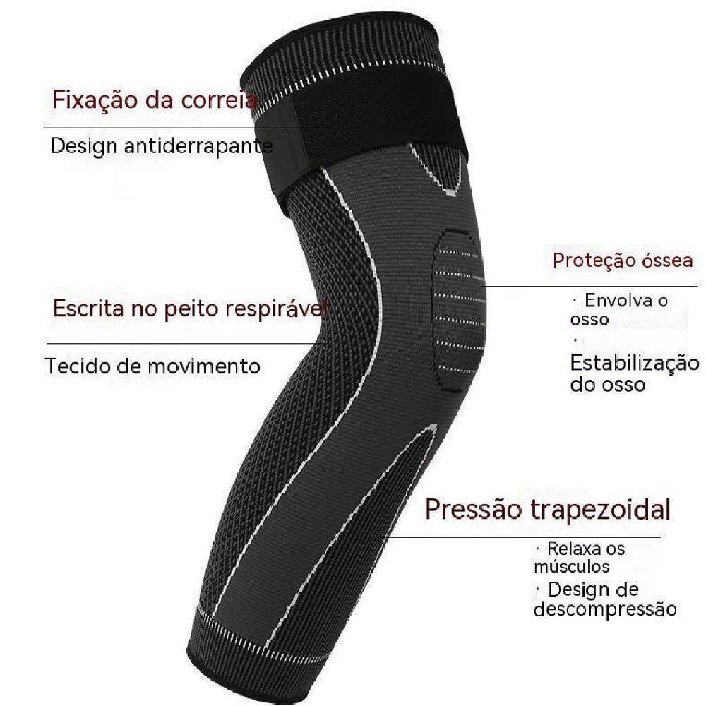 Encontraproduto.com.br - Joelheira De Compressao Meia Termica 3/4 Esporte Corrida Tensor Perna Coxa Panturrilha Articulada Circulacao Estabilidad