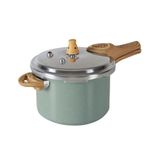 Panela De Pressão Ceramic Life Pressure Com Fundo De Indução 4,2l Verde Brinox