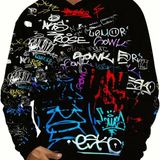 Moletom Masculino 3d Pulver Esportivo Casual Lavvel E Elstico Preto Gg